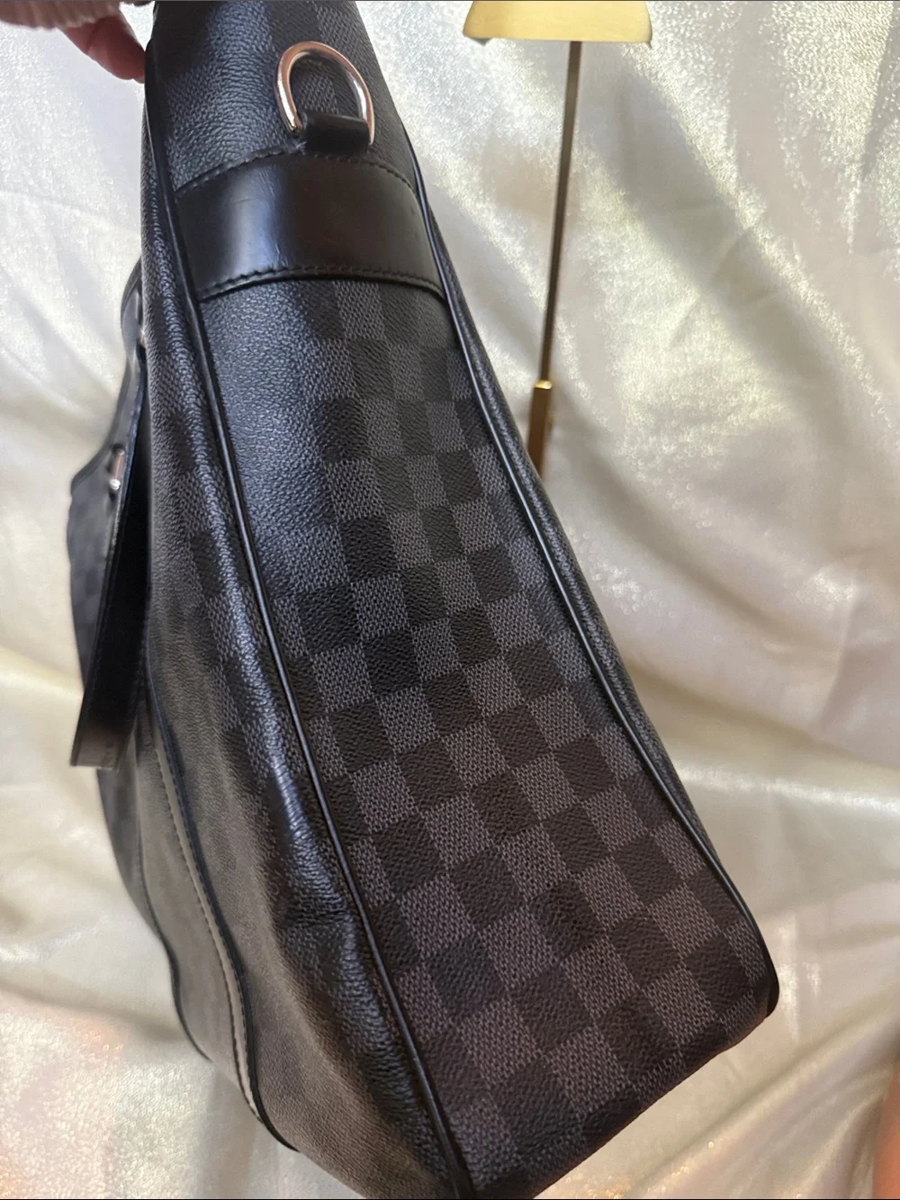 Louis Vuitton Black Damier Graphite Tadao Tote Briefcase with Zipper